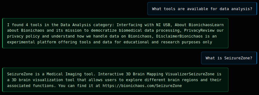 BioniChaos Assistant - Interactive Laboratory