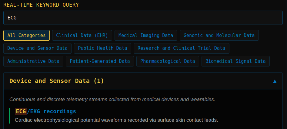Biomedical Data Types Explorer - Interactive Laboratory