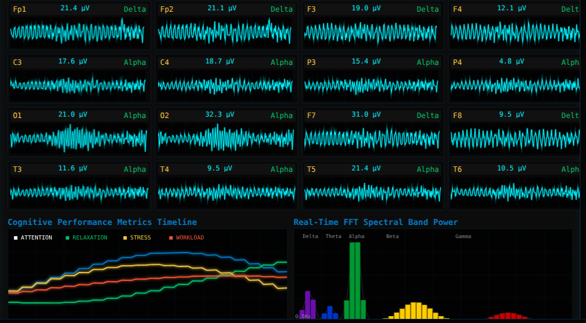 Interactive EEG Signal Laboratory & Cognitive Performance Simulator - Interactive Laboratory