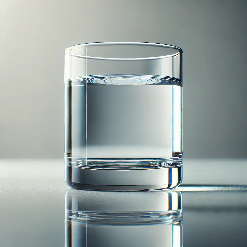 Glass filled to the rim