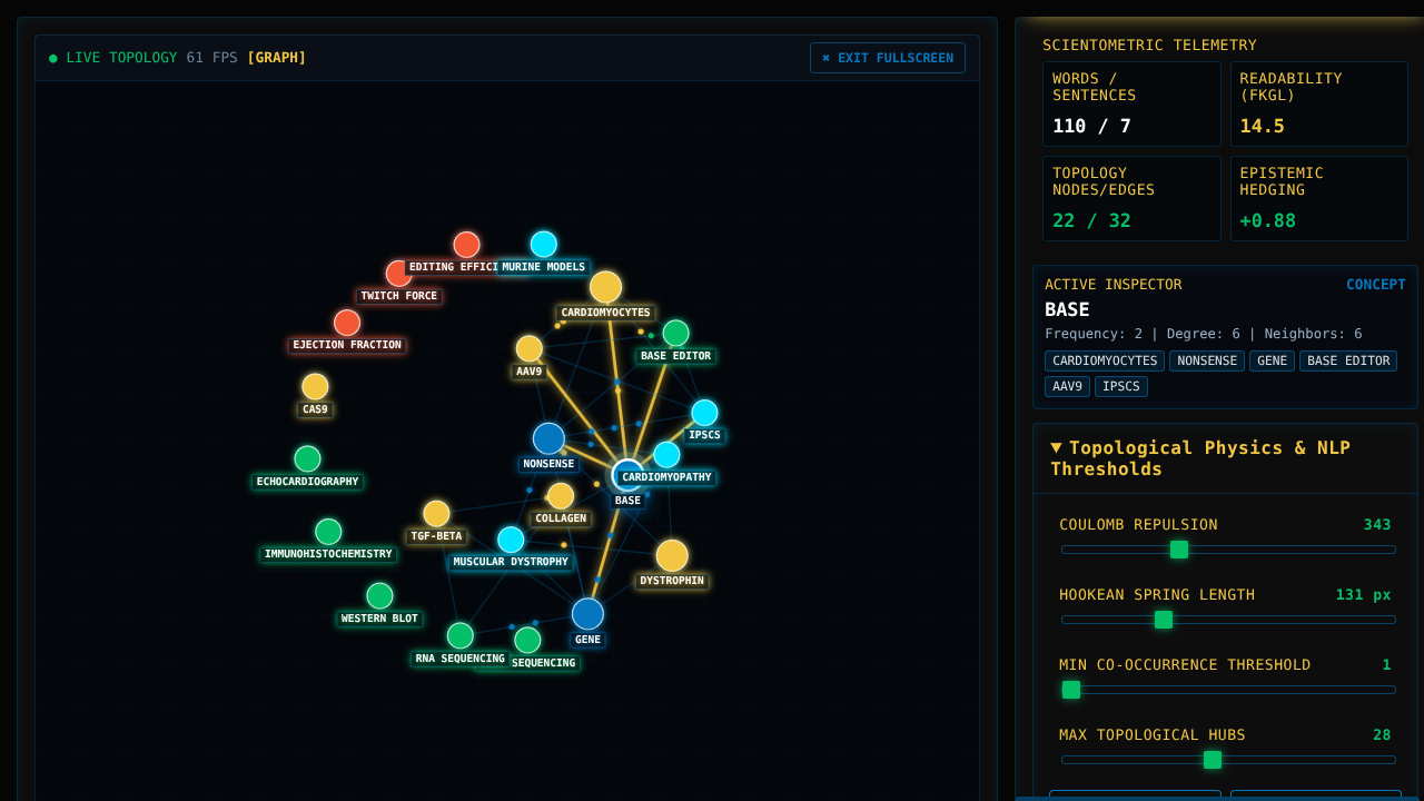 Scientific Paper Text Analyzer & Knowledge Visualizer - Interactive Laboratory