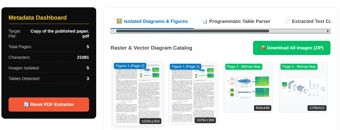 High-Fidelity PDF Asset & Table Extractor