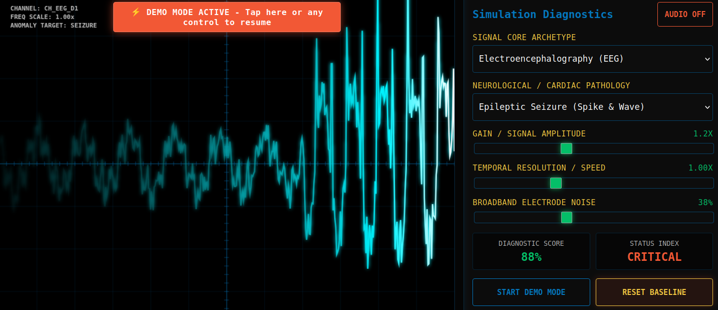 Biomedical Signal & Diagnostic Simulator - Students Portal
